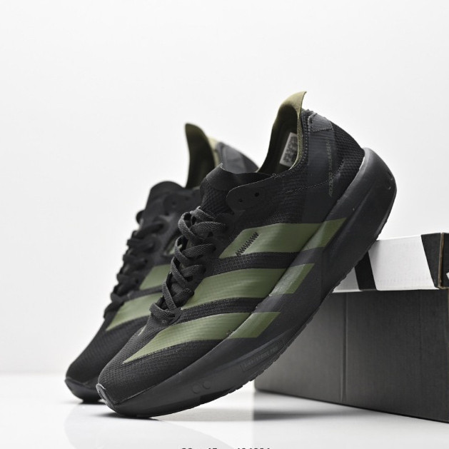 Adizero Takumi Sen 11 W รองเท้า Ruing ที่ทนต่อการสึกหรอสีดําสีเขียว
