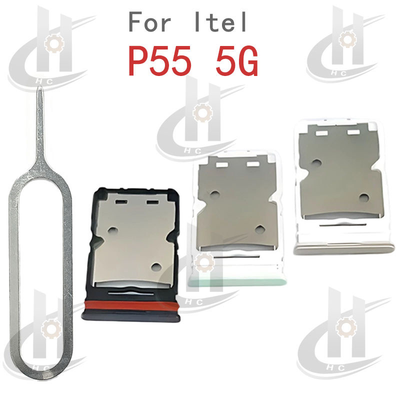 สําหรับ Itel P55 5G sim Slot ผู้ถือผู้ถือบัตร Reader SD Slot อะแดปเตอร์อะไหล่