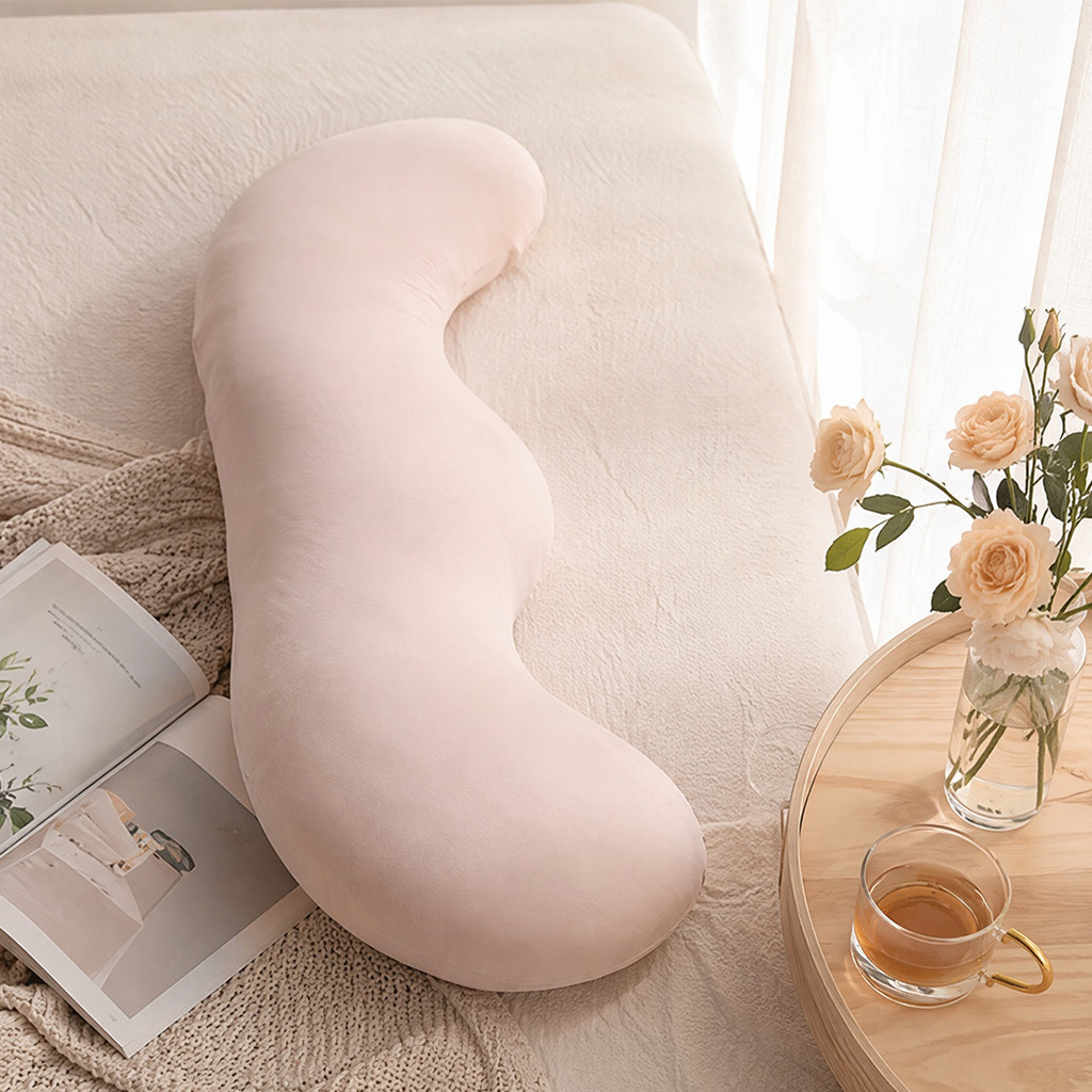 Pea Pod Body Pillow S-Shaped Cooling Side Sleeper Full Body