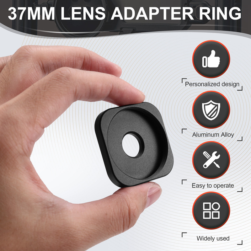 [fsfejhbjhkq] Universal M Mount to 37mm Phone Lens Adapter Ring for Enhanced Mobile Photography สําห