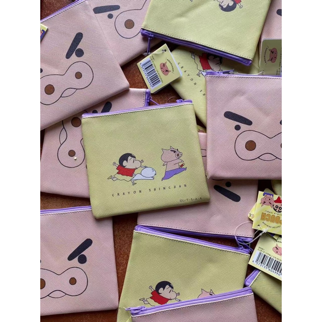 Crayon Shinchan กระเป๋าเครื่องเขียน Shinchan ซิปกล่องดินสอ Crayon Shinchan Japan Limited กระเป๋าเก็บ