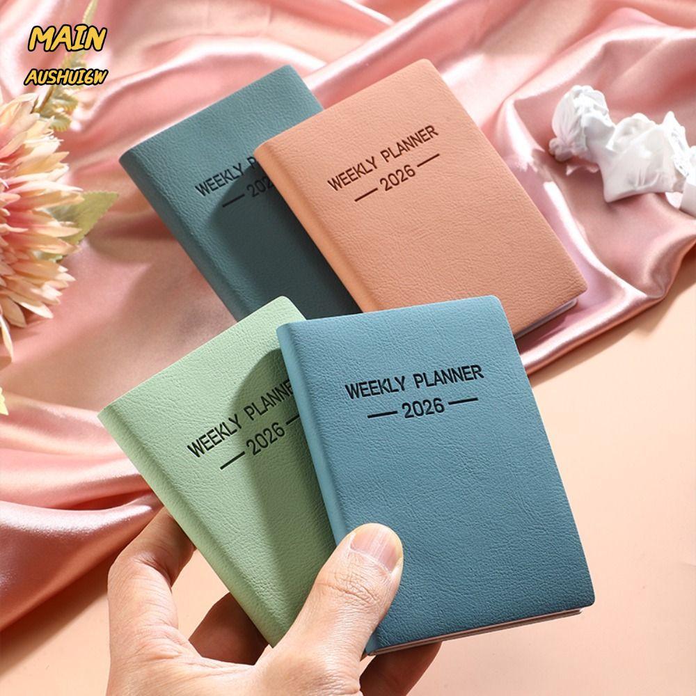 MAINAUSHUI6W 2026 Agenda Book, A7 Morandi Color Appointment Notebooks, Mini with Calendar To Do List