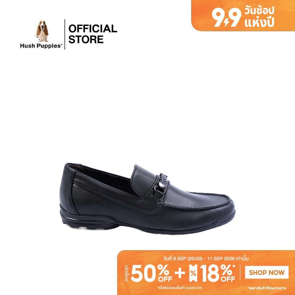 Hush Puppies รองเท้าผู้ชาย รุ่น HP 8HDFPP295A - สีดำ (รองเท้าทางการหนังสังเคราะห์ แบบสวม)