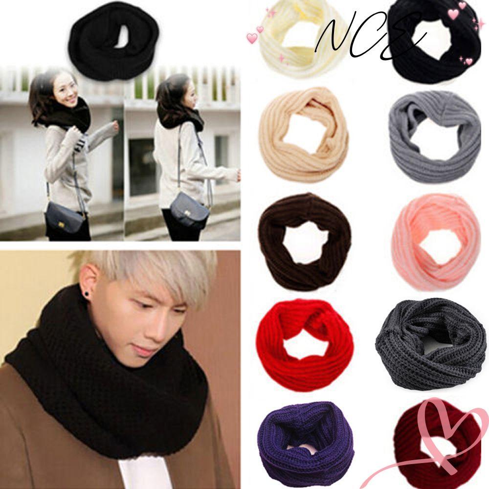 NCE คอ Cowl Collar ผู้หญิงยาว HOT Infinity Circle Cable