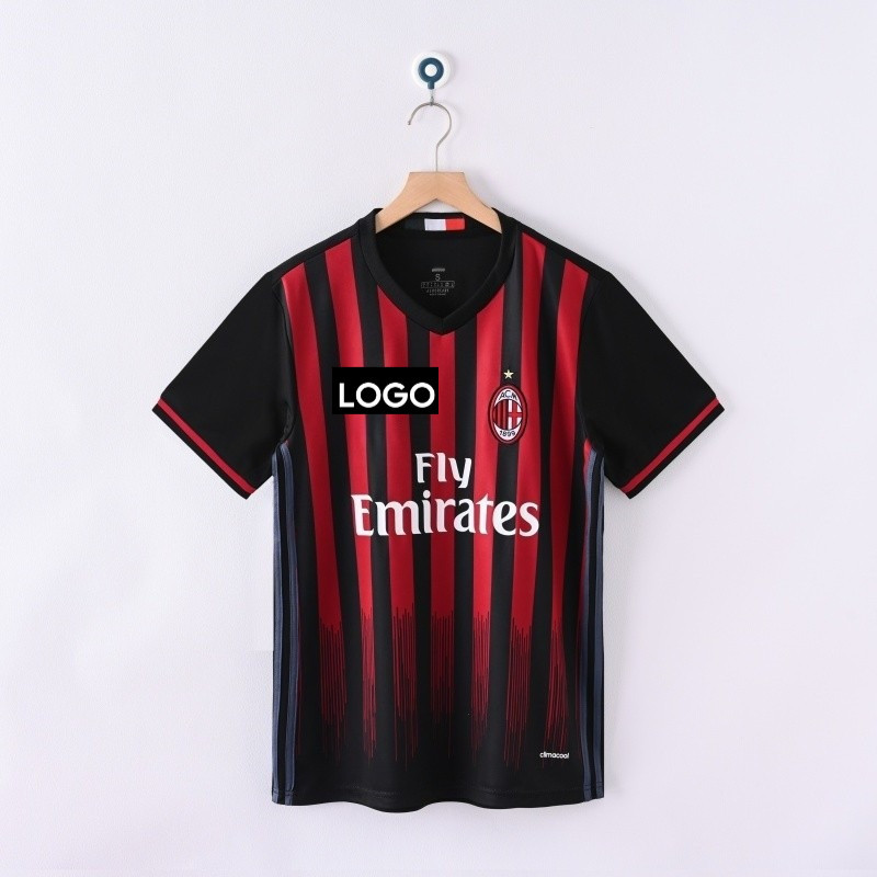 2016/17 ACMilan Home Retro Edition เสื้อฟุตบอลและเสื้อสําหรับ S-2XL #5 โบนาเวนทูร่า