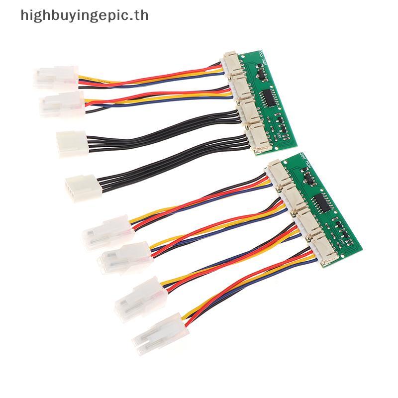 HETH 12V 4-in-1 Square 4Pin พัดลมจําลองจําลองจําลองจําลองพิเศษสําหรับ Antminer S21 S19kpro T21 KS5 K