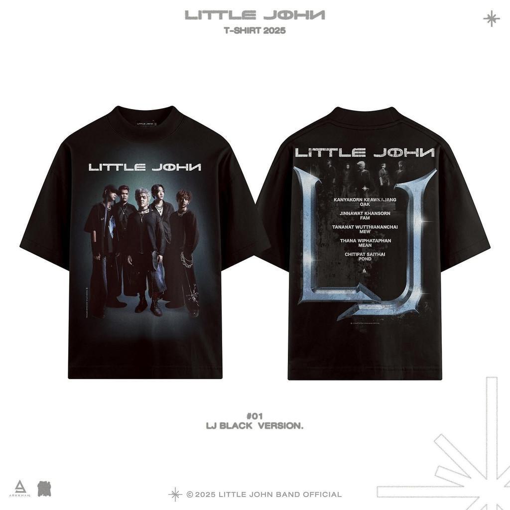 เสื้อ LITTLE JOHN รุ่นแรก ﻿ LJ Black Version สีดำ  ﻿ #LITTLEJOHN #littlejohn #ข้าแค่โดนทิ้ง ﻿ #S-5XL