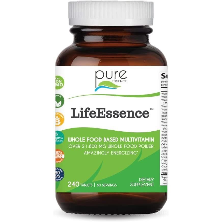 ESSENCE LABS LifeEssence Multi สําหรับผู้หญิงและผู้ชาย Herbal D D3 B12 ไบโอตินพร้อมทั้ง s (240 เม็ด)