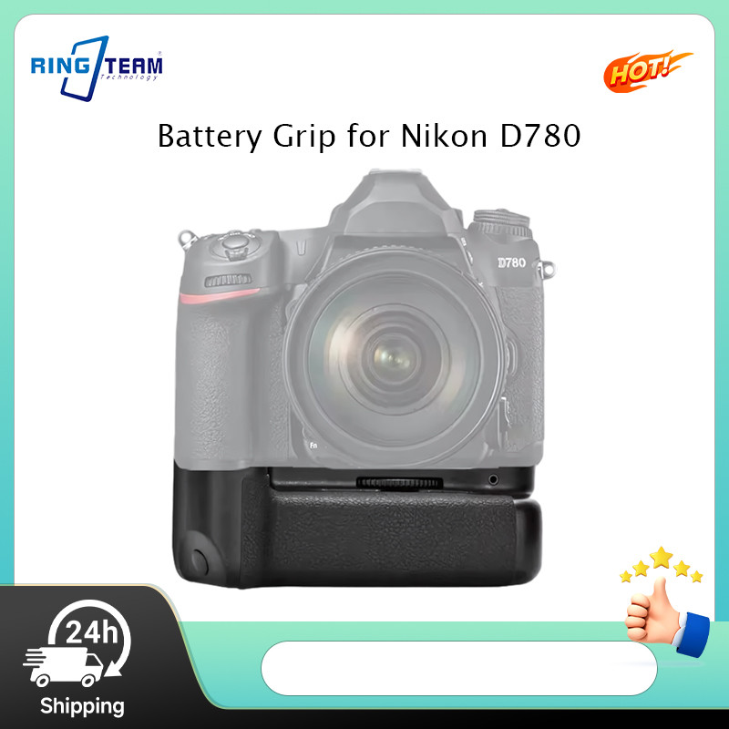 MB-D780 ด้ามจับแบตเตอรี่แนวตั้งสําหรับ Nikon D780 ใช้งานได้กับ EN-EL15 พร้อมรีโมทไร้สายสําหรับการถ่า