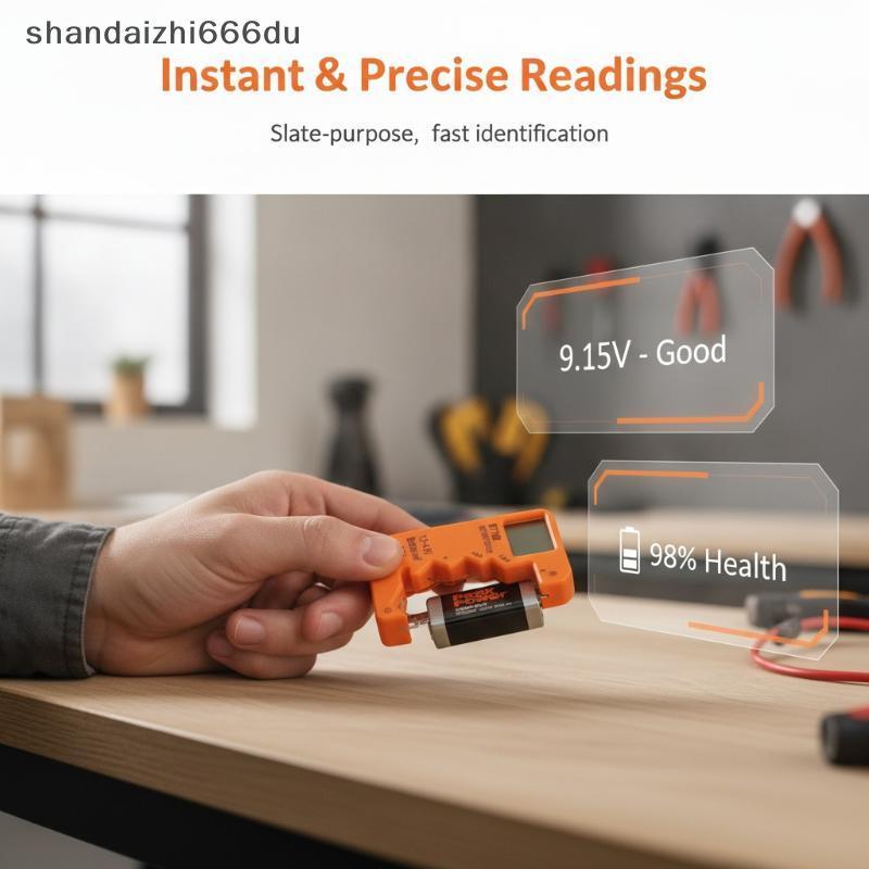 Shandaizhi666du มัลติฟังก์ชั่น BT189 เครื่องทดสอบแบตเตอรี่ดิจิตอล LCD แรงดันไฟฟ้า Cheer สําหรับ AA A