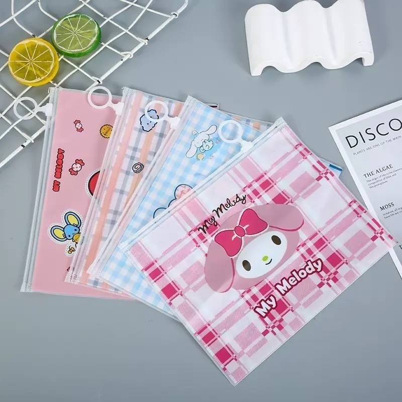 Zipper Lock Travelling Bag Zipper Bag Zipper Storage Cartoon Childrens Motif 1292