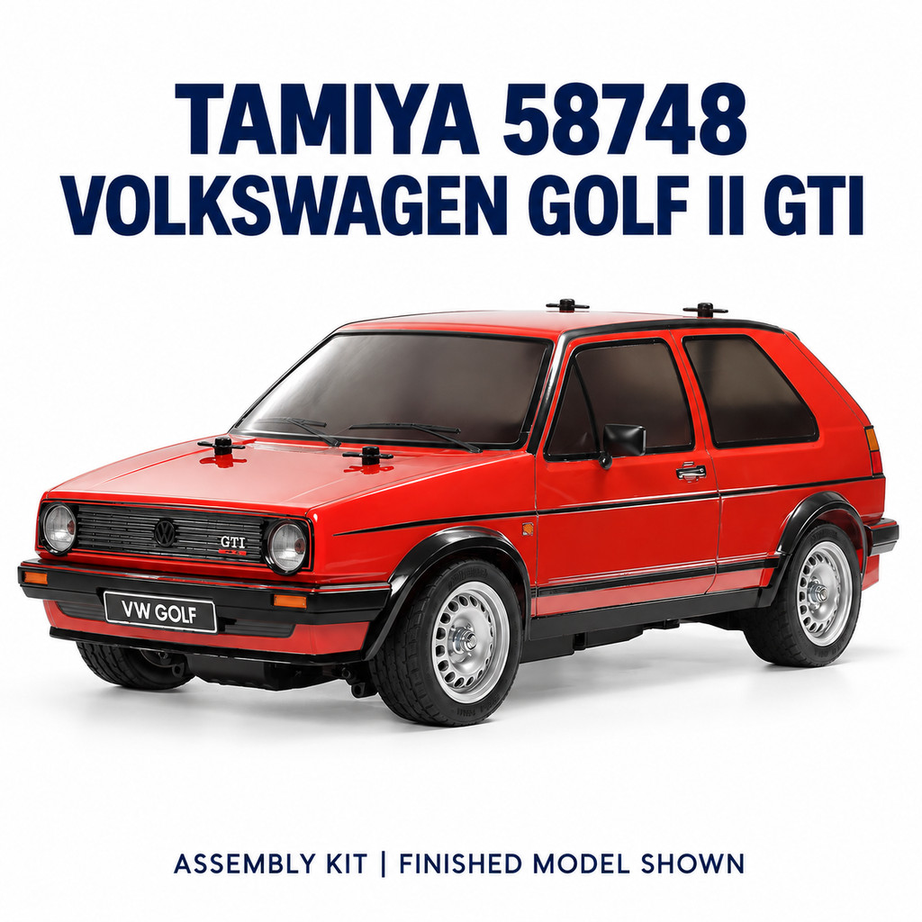 TAMIYA 58748 1/10 R/C Kit Touring FF Volkswagen Golf II GTI 16V (MB-01 Chassis)