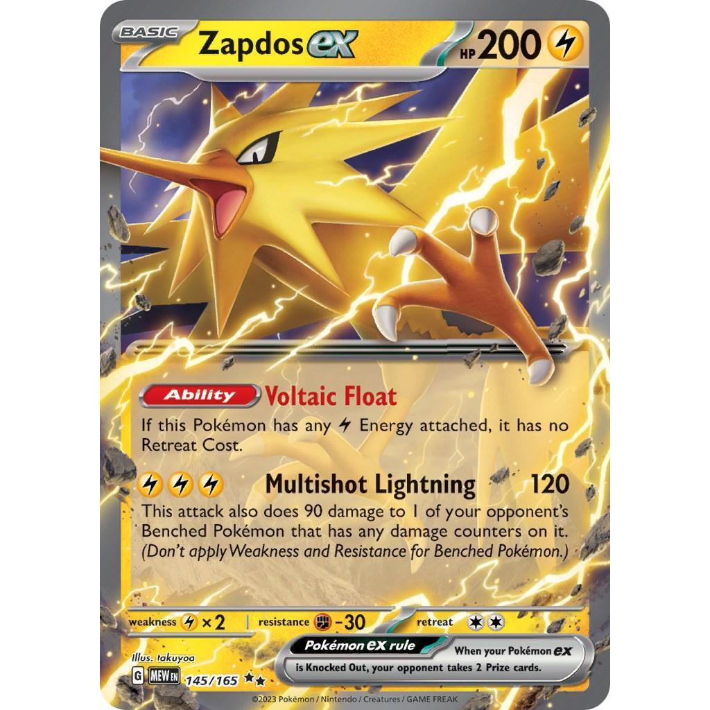 [Binder Condition] Zapdos ex 145 Pokemon Scarlet & Violet 151