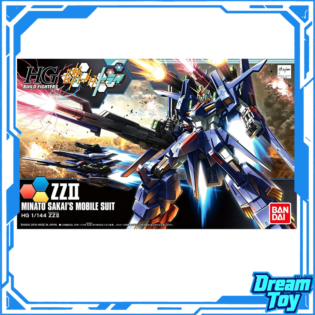 Bandai HG 1/144 ZZII ZZ2 Gundam Build Fighters Try Minato Sakai Plastic Model Kit