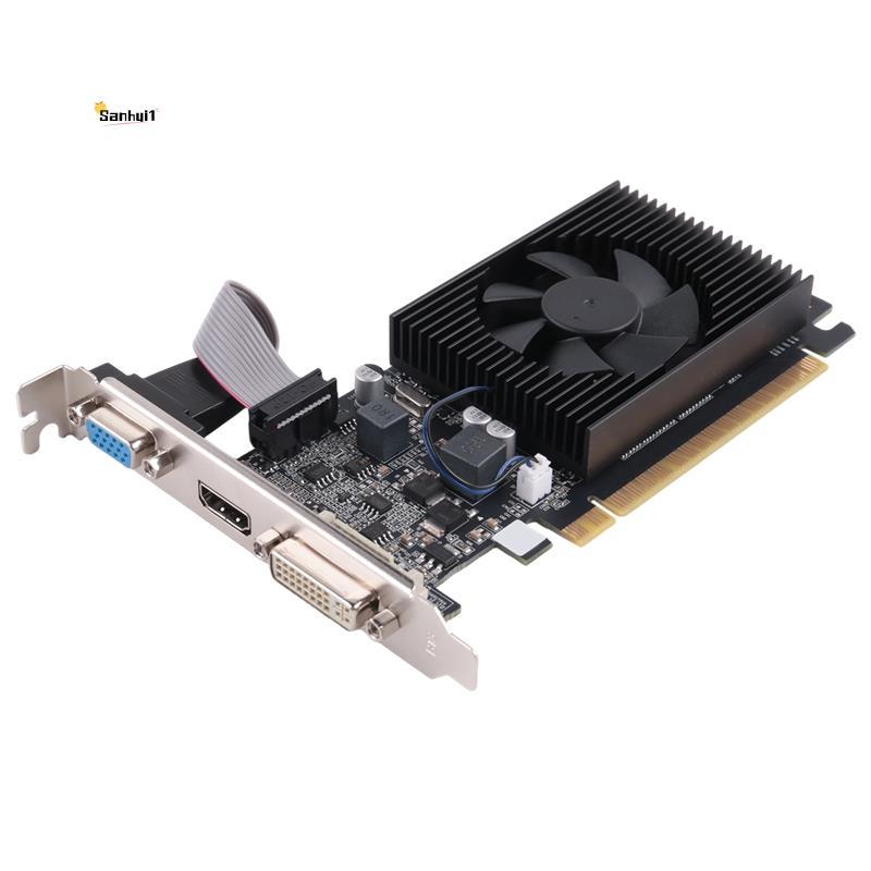 GT210 1GB GT210 1GB GDDR3 64Bit กราฟิกการ์ด PClE X16 2.0 GPU คอมพิวเตอร์กราฟิกการ์ด DVI-D + VGA + HD