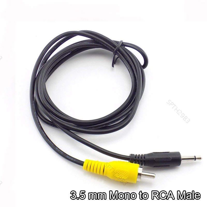 1.5 เมตร 3.5 มม.Mono To RCAชาย 1/8" Mono Plug To Single RCA Male Jack Cable TH29B3