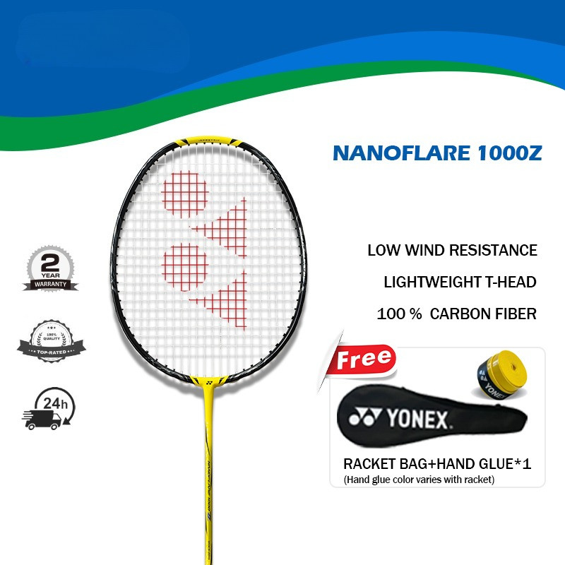 YONEX Nanoflare 1000Z Carbon Graphite Badminton Racket for Adults, Ultra-Light 4U with Quick Attack 