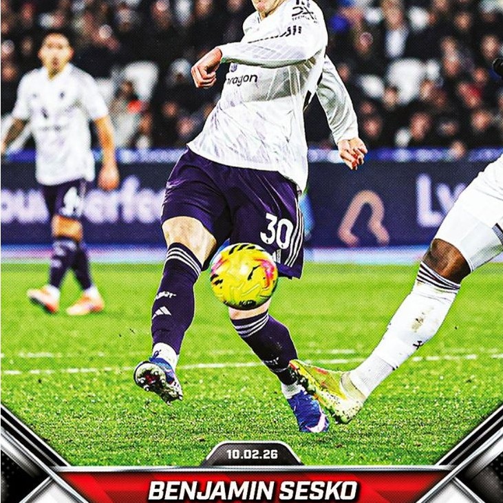 Benjamin Sesko - 2025-26 Premier League Topps NOW - การ์ด 137