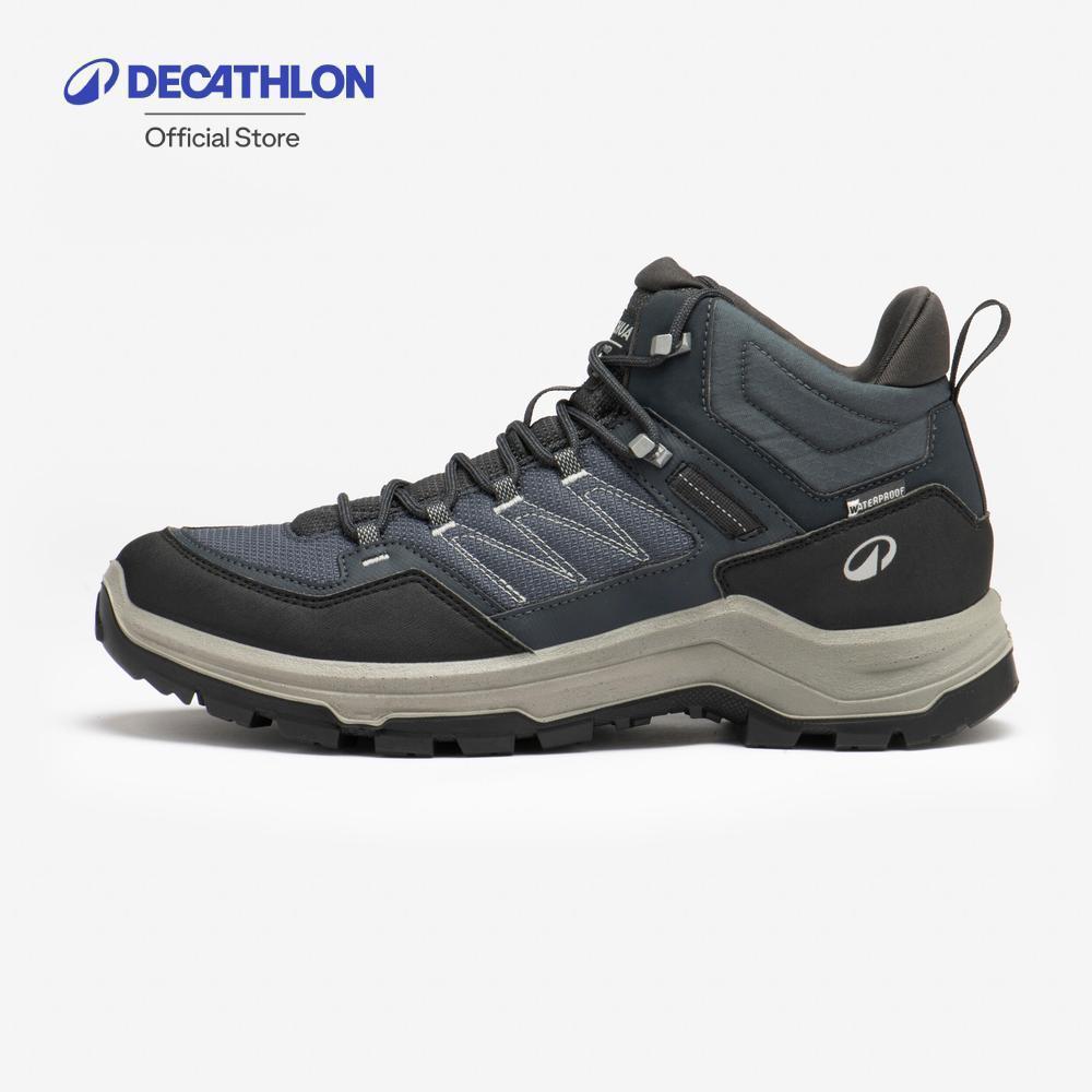 Decathlon Men’S High-Rise Waterproof Hiking Boots รองเท้าเดินป่า กันน้ำ ข้อสูง สำหรับผู้ชาย รุ่น Mh1