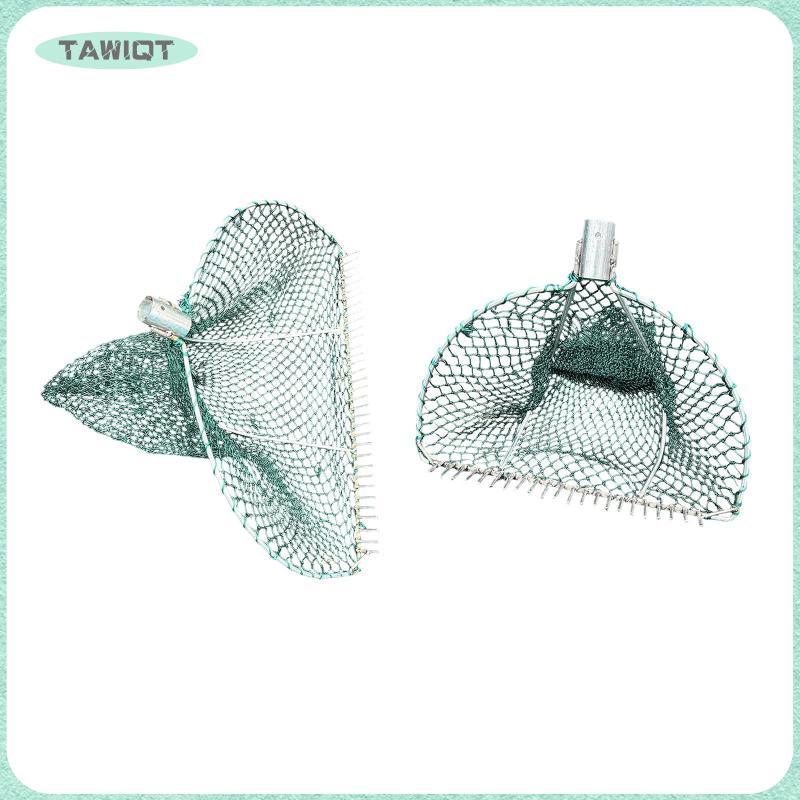 [tawiqt.th] Rake with Mesh Net Heavy Duty Beach Sand Rake for Outdoor Pond Fishing and Clam Collecti