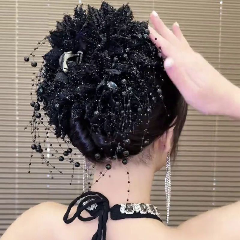 Black Gauze Bow Grab Clip Back Head Shark Clip Back Head Shark Clip ahgxgdt.my20260912