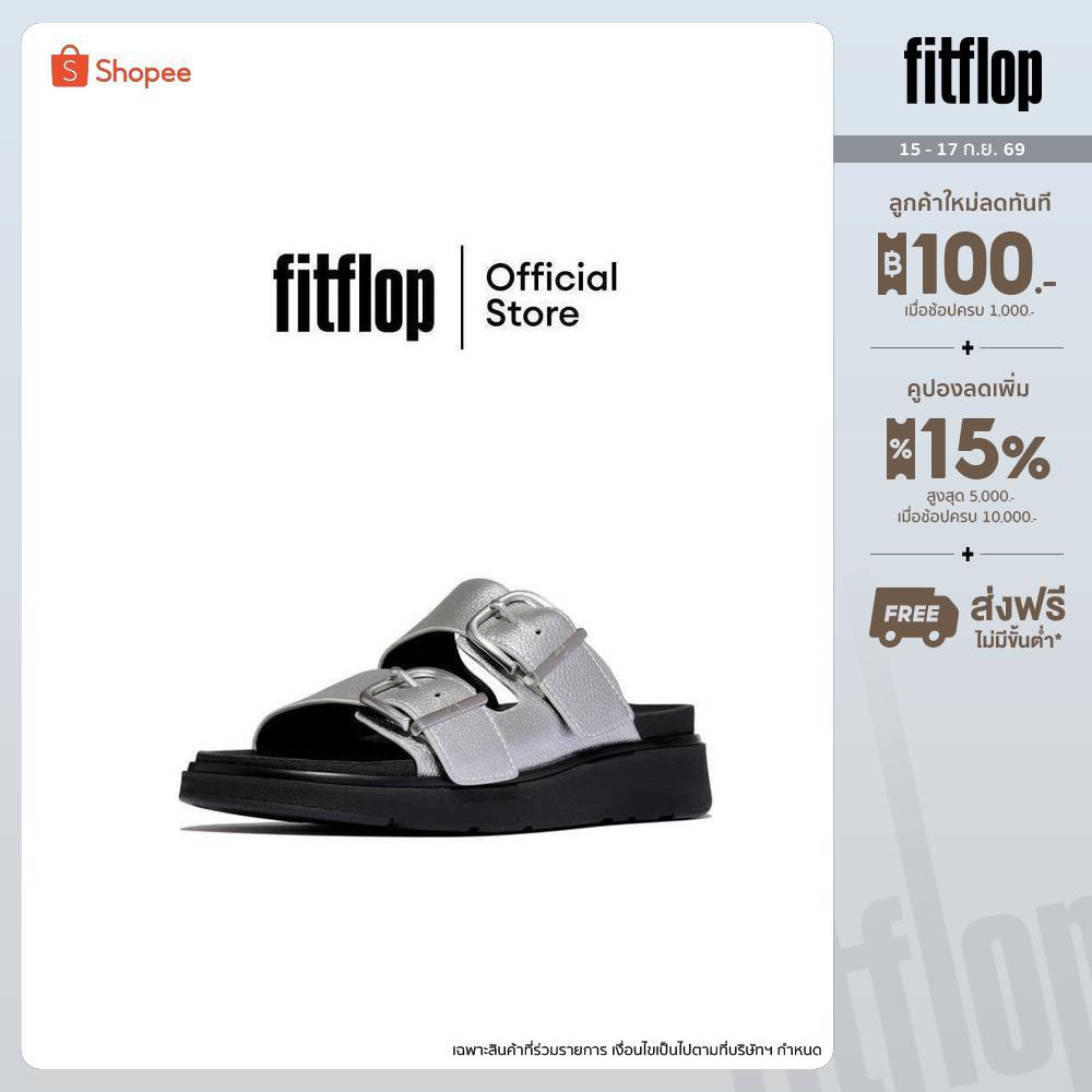 FITFLOP GEN-FF BUCKLE TUMBLED 2-BAR S รองเท้าแตะผู้หญิง รุ่น A2T-011 สี SILVER