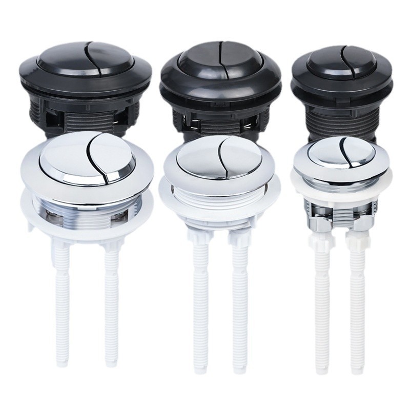 ปุ่มชักโครก ปุ่มห้องน้ำล้างคู่ 48mm ปุ่มกดห้องน้ำทรงกลม ปุ่มชักโครกถังเก็บน้ำ วาล์วกดโถปัสสาวะ