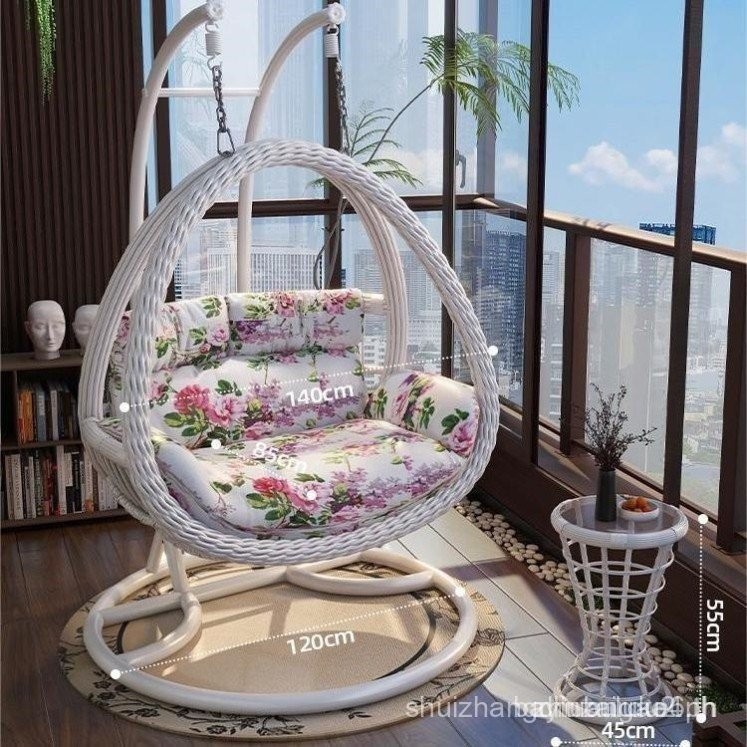 ตะกร้าแขวน Swing & เก้าอี้โยก Birds Nest Hammock เก้าอี้หวายสำหรับระเบียงและสวน