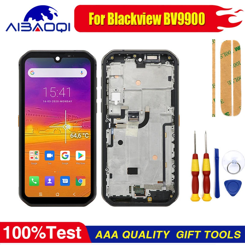 XUNQIYI ใหม่หน้าจอสัมผัส + 1080x2280 LCD สําหรับ Blackview BV9900 BV9900 Pro BV9900E พร้อมจอแสดงผลกร