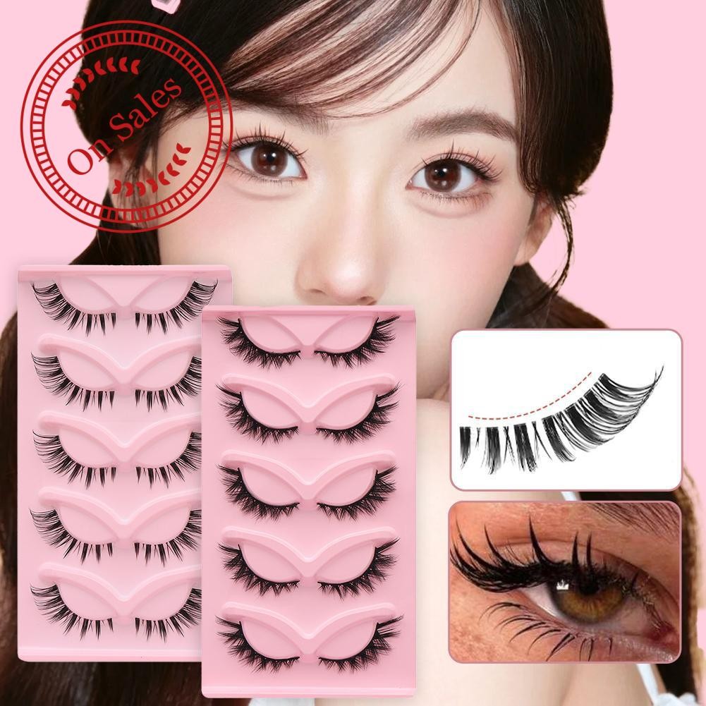Manga Lashes Fluffy Soft Cross Lashes Dramamatic Extension ขนตาตาหนาธรรมชาติ A6h7