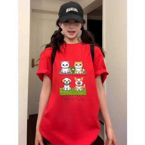 เสื้อยืดลาย สินค้าขายดี  เสื้อยืดผ้าไหมนม  เสื้อน่ารัก ใส่สบาย BP001-T0001