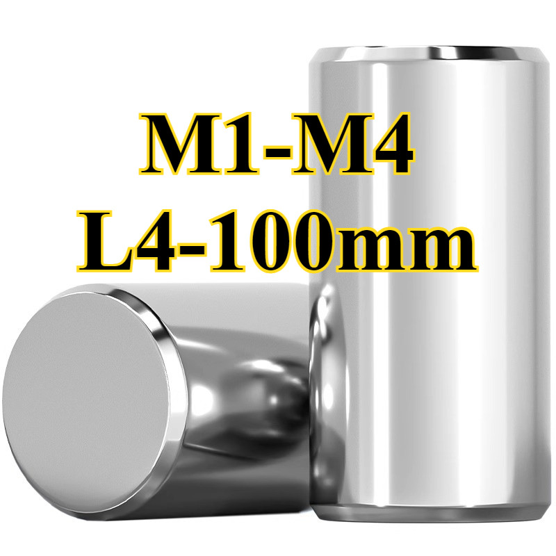 พิน Dowel Pin หมุดพิน ปิ๊น สลัก แกนเดือย สแตนเลส 304 กลม M1-M4 (-YDD-LD-TH1)