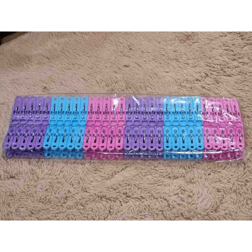 🚚ส่งจากไทย กิ๊บหนีบผ้า 1แพ็ค 20,30,60 ตัว ที่หนีบผ้าพลาสติก ตัวหนีบ ไม้หนีบ ไม้หนีบผ้า ไม้หนีบพลาสาติก หนีบผ้า - รูปที่ 3