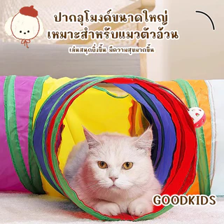 ของเล่นแมว อุโมงค์สีรุ้ง ท่อวิ่ง สำหรับแมว เล่นได้สนุกจากชุด Rainbow