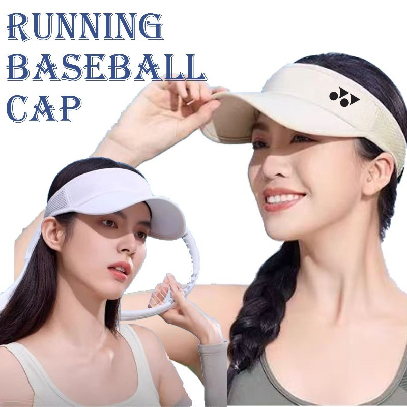 หมวกวิ่งโยเน็กซ์ น้ำหนักเบาที่ระบายอากาศได้ดี สำหรับกีฬาหลากหลายอย่างเช่นจ๊อกกิ้ง กอล์ฟ และเทนนิส ในสภาพอากาศร้อน
