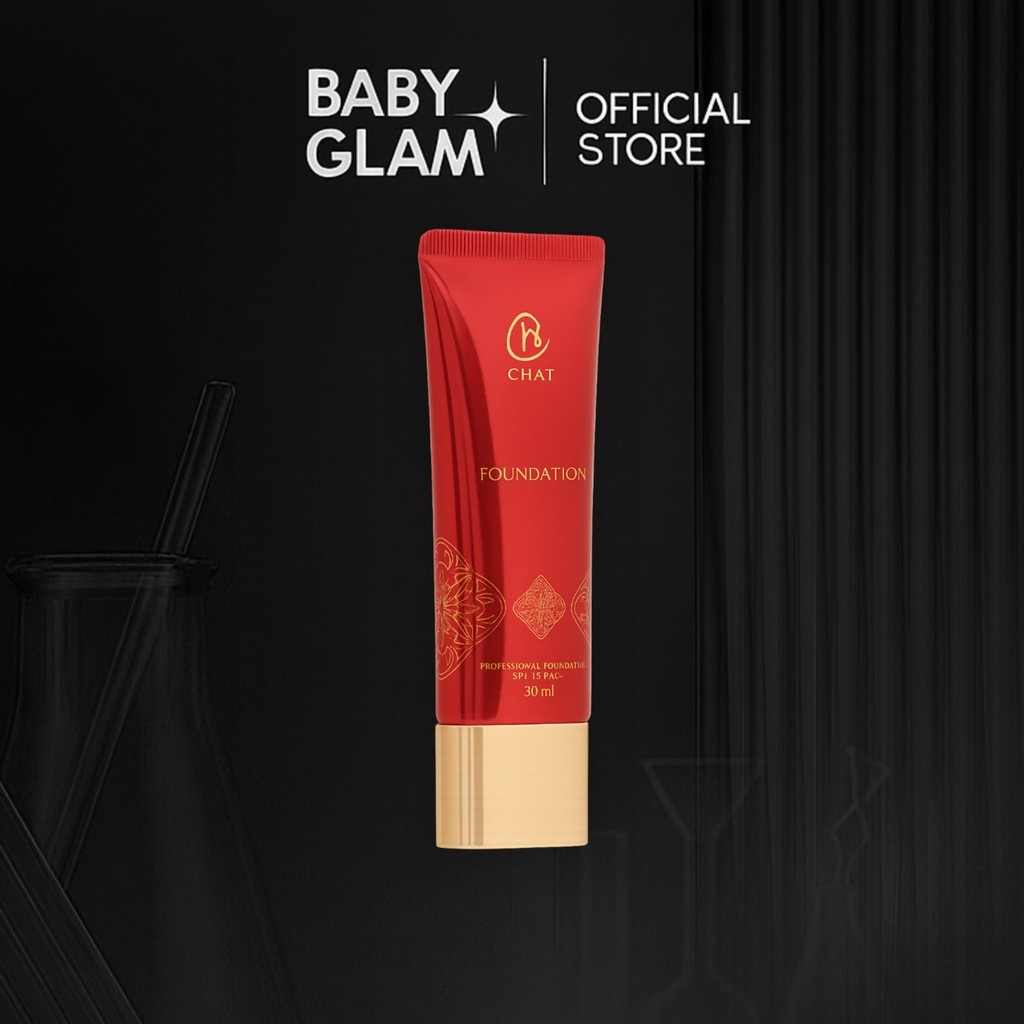 (ของเเท้100%) CHAT COSMETICS Professional Foundation 30ml. รองพื้นฉัตร chat foundation