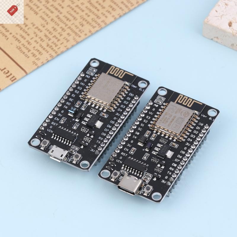 ALIK Nodemcu Lua V2.1 ESP8266 ESP-12F บอร์ดพัฒนา WIFI Micro USB- CH340 กระดานดําพร้อมปุ่มแฟลชและ RST
