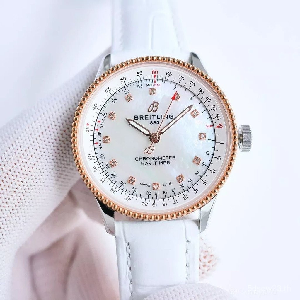 [คุณภาพดีที่สุด] Aviation Chronograph Ladies Watch Voltage Diamond Watch Automatic Mechanical Moveme