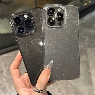 พร้อมส่ง เคสโทรศัพท์13 กลิตเตอร์แวววาว เคสใสนิ่มสำหรับไอโฟน For IPhone 13 14 11 12Pro 16 15 Promax 6/7/8 Plus X XR XSMAX