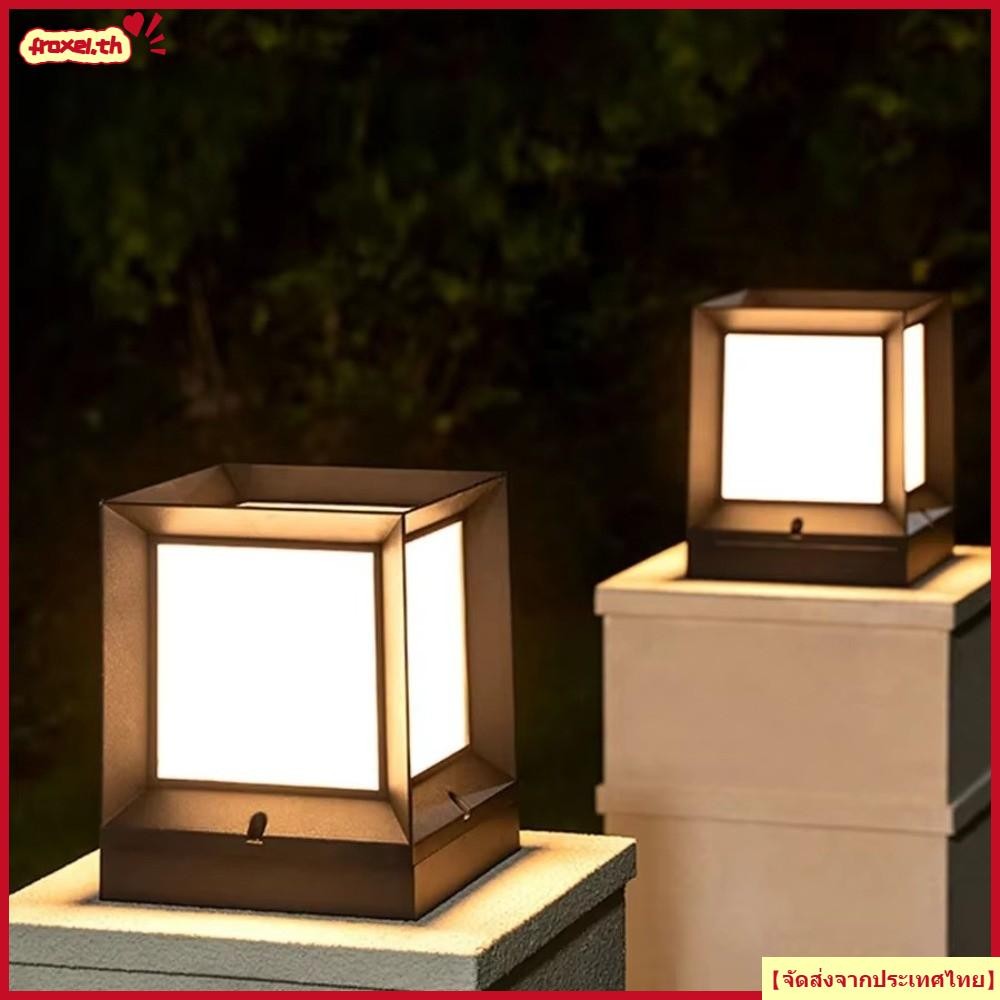 Froxel LED Light Post โคมไฟคอลัมน์ทันสมัย IP54 กันน้ํา ใช้งานได้ดีในพื้นที่กลางแจ้งและสนามหลังบ้าน