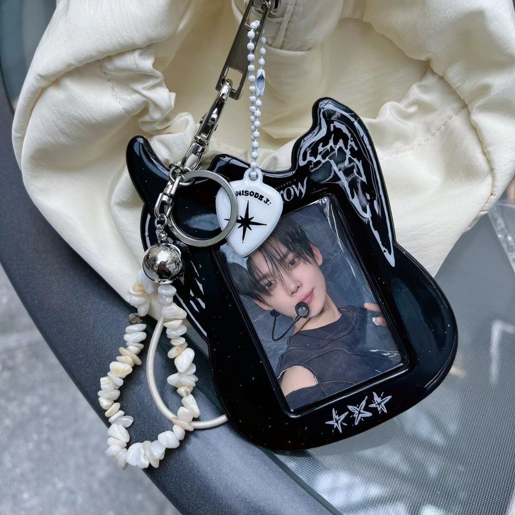 เกาหลี TXT Star Chasing PVC Card Holder Aidou Photocard Meal Card Campus Card Bus Card Bag Storage D