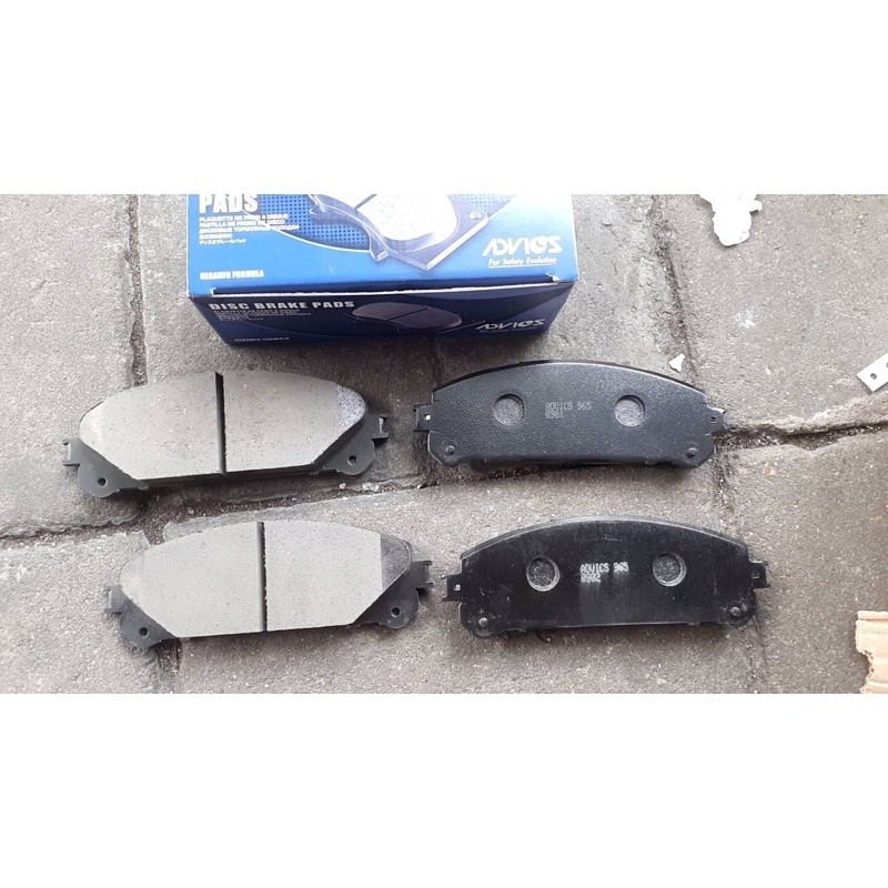 ผ้าเบรคหน้าAdvics lexus RX270 RX350 ผ้าเบรคหลังlexus rx270 rx350 ปี2008-2014 made in Japan