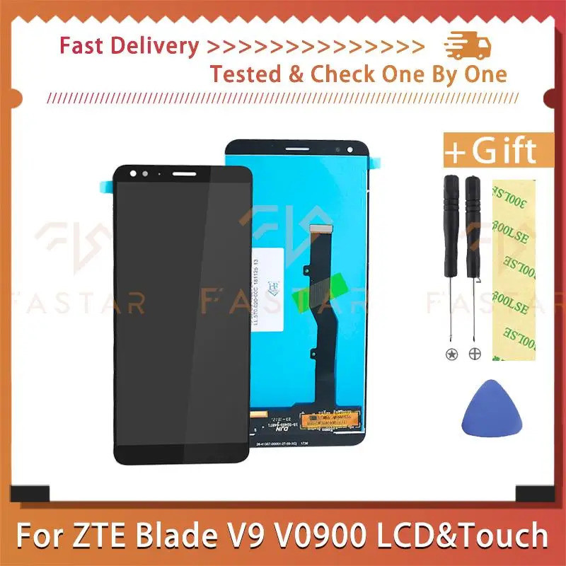 5.7 "Original สําหรับ ZTE V9 V0900 จอแสดงผล LCD Touch Digitizer Assembly เปลี่ยนซ่อมโทรศัพท์มือถือหน