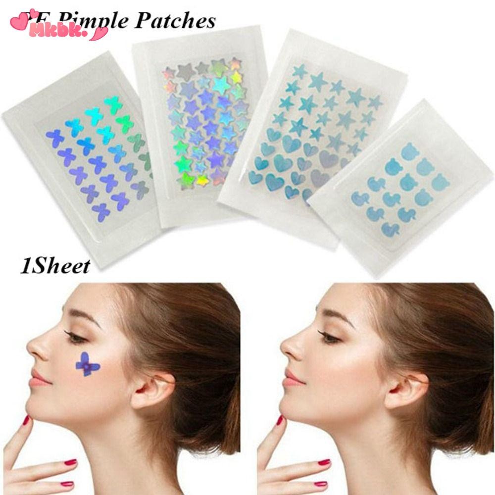 MKBK 1Sheep Skin Care Pimple Cover Sticker, Acne Treatment ที่มองไม่เห็น PE/Hydrocolloid Pimple Patc