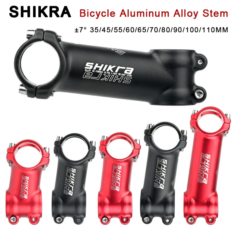 SHIKRA Stem จักรยานเสือภูเขา ปรับมุม 7 องศา พร้อมความกว้าง 35-100 มม.