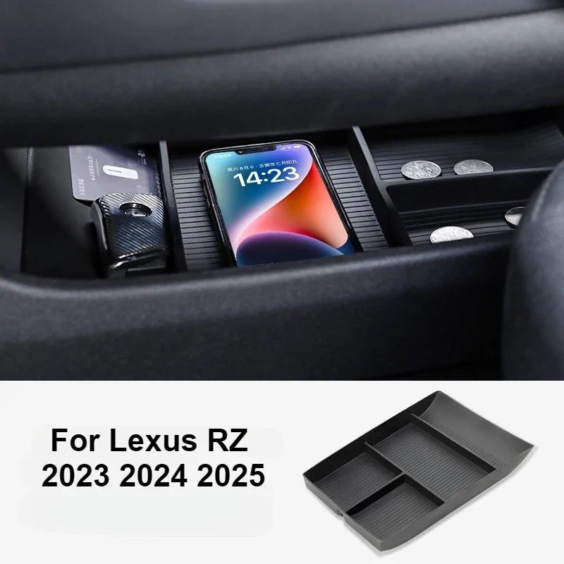 สําหรับ Lexus RZ450e RZ300e 2023 2024 ภายใต้คอนโซลกลางกล่องเก็บ TPE Central Control Organizer ถาดอุป