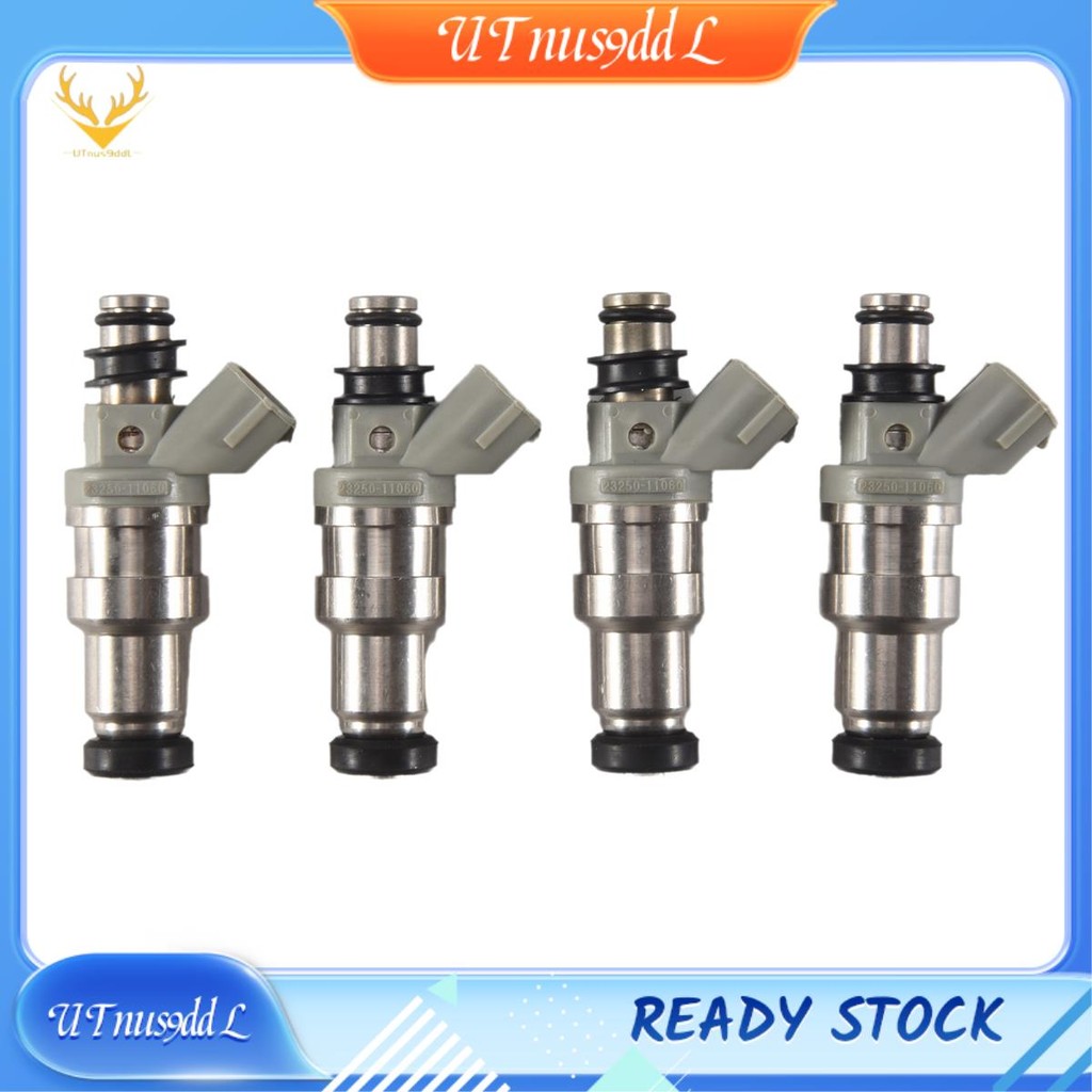 [UTnus9ddL] 4 ชิ้น 23250-11060 23209-11060 หัวฉีดสําหรับ Starlet Glanza -FTE 1.3 Turbo EP91 อะไหล่อุ