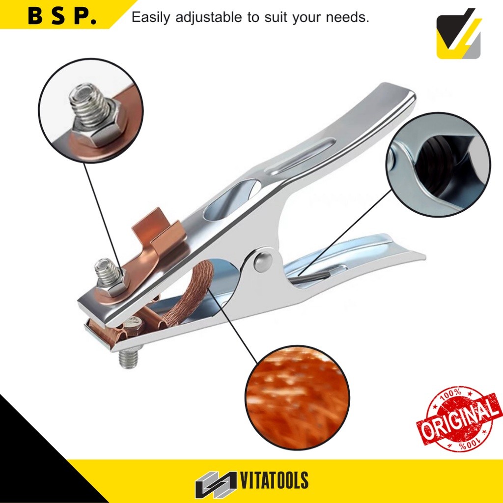 ELLKA คีมมวล / คีมเชื่อมมวล / ก้านเชื่อม Earth Clamp - 300 A ZX2902