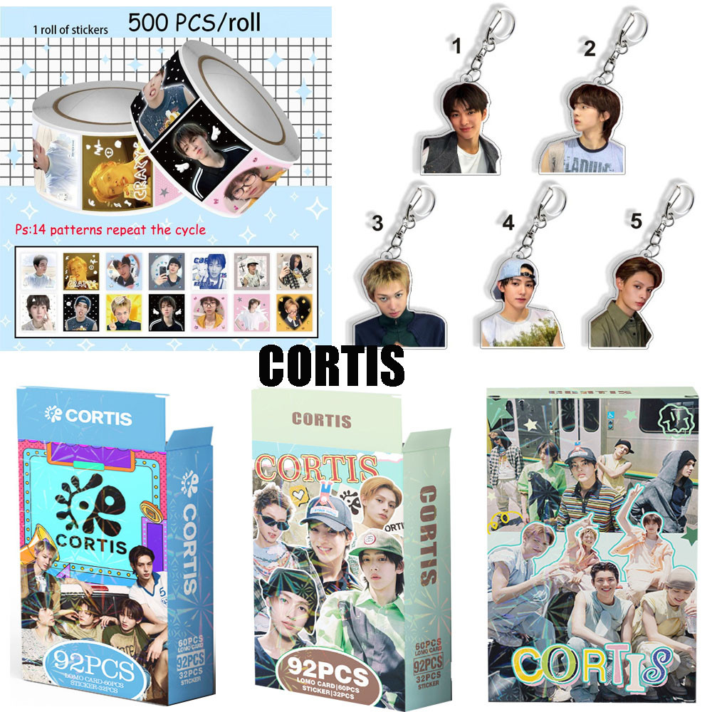 92PCS CORTIS PhotoCard JAMES MARTIN KEONHO พวงกุญแจไอดอลของสะสม