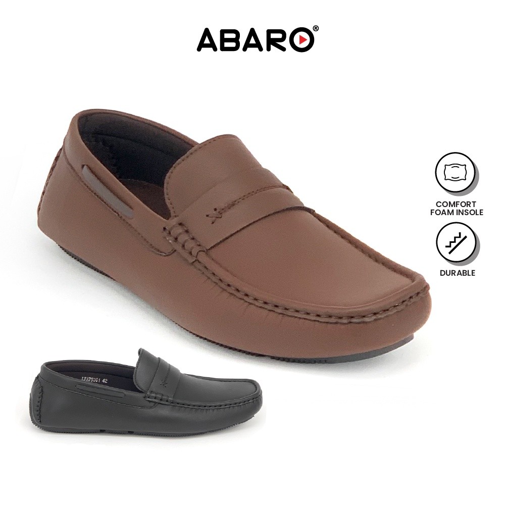SD3 ABARO Men รองเท้าโลฟเฟอร์หนัง Faux LFA753G1 Comfy & Soft Boat Shoes/Men Casual Shoes/Kasut Sampa